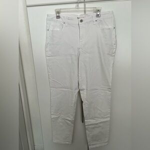 Style & Co. Women's White Skinny Jeans Sz 16